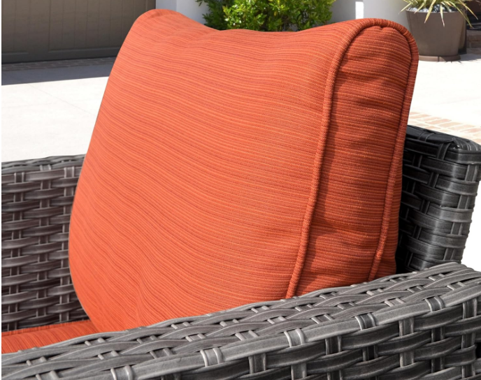 ORVILOE Patio Furniture Outdoor All Weather Wicker for Courtyard Terrace Balcony Outdoor Garden